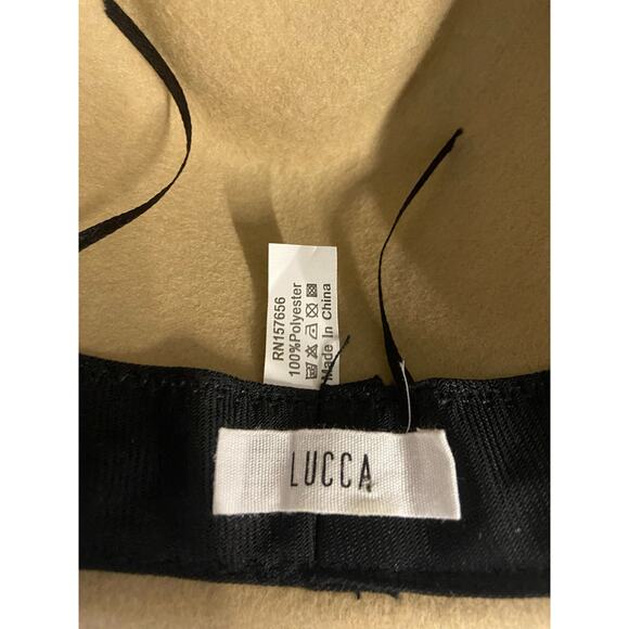 Lucca Hat Vegan Felt Wide Brim Rancher Western Cowboy Fedora Hat Desert Tan main image 5